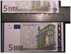 5 euro X06599212976 5 euro U08751082136 mesure