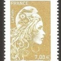 2021 Salon 1 timbre dore 7.00 € de l affiche Marianne l engagee