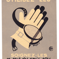 affiche sec 1952 les gants
