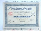 action voies ferrees et reseaux electriques action 164 et un peu de ses coupons 1929
