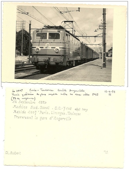 angerville cc7108 au passage 12 09 1954 voir legende