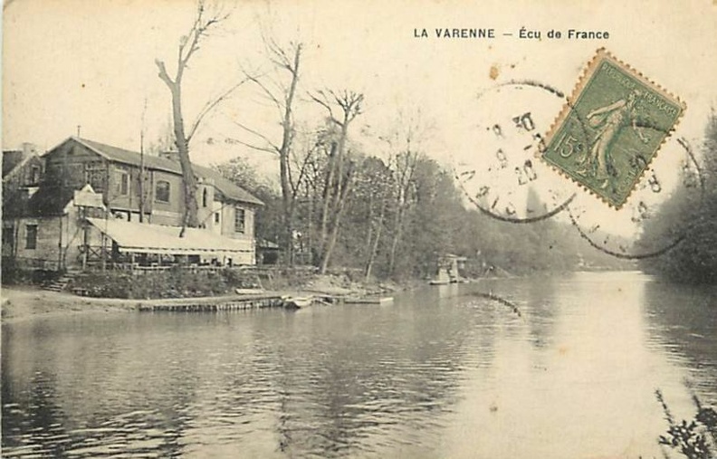 la varenne restaurant l ecu fe france 1920