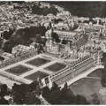 fontainebleau chateau entree annees 1960 aerophoto