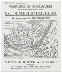 joinville le pont plan et publicite sur buvard