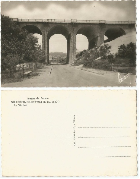 villebon sur yvette 1960 viaduc ligne chartres scans 20150918