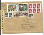 enveloppe recommande 2002 timbres en francs 913 001