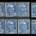 1939 1945 15f bleu