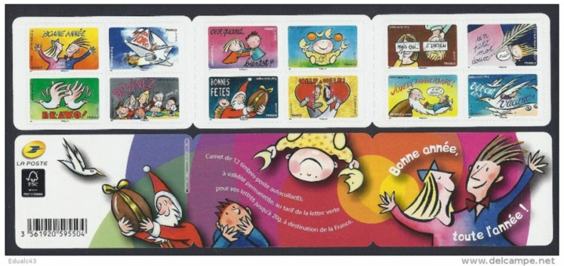 2014 Carnet Adhesif Bonne Annee toute l annee