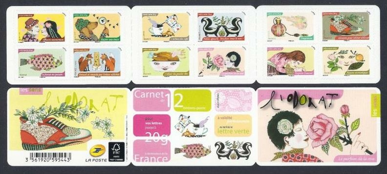2014 Carnet Adhesif Les SENS L ODORAT