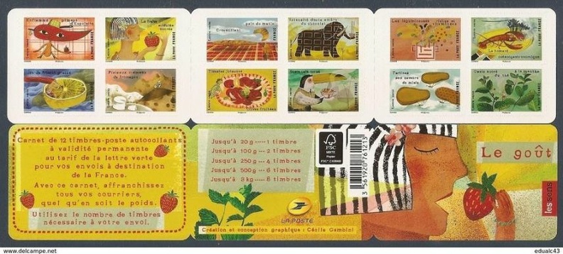 2017 Carnet Adhesif BC1454 Le GOUT
