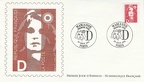 marianne de briat fdc D rouge 001