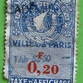 taxe affichage paris 020 a