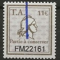 timbre amende 11e FM22161