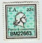 timbre amende 22e BM22663