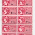 timbre fiscal 035 rouge lot 001