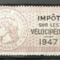 timbre fiscal 1947 velocipedes