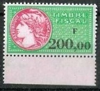 timbre fiscal vert 200fa