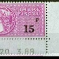 timbre fiscal violet 15fcd