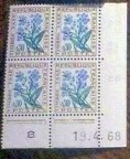 timbre taxe fleur coin date s-l16009fb