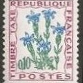 timbre taxe fleurs 010a