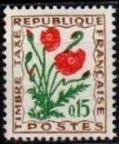 timbre taxe fleurs 015a