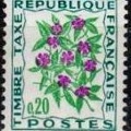 timbre taxe fleurs 020a