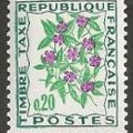 timbre taxe fleurs 020b