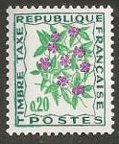 timbre taxe fleurs 020b