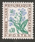 timbre taxe fleurs 030b