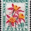 timbre taxe fleurs 040a