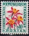 timbre taxe fleurs 040a