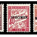 timbre taxe specimen 585 001