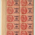 timbres fiscal 065francs 899 001