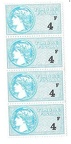 timbres fiscal 4francs 538 001