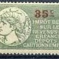 timbres fiscaux diverses valeurs franc 035a