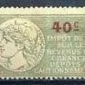 timbres fiscaux diverses valeurs franc 040b