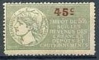 timbres fiscaux diverses valeurs franc 045a