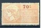 timbres fiscaux diverses valeurs franc 070a