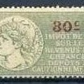 timbres fiscaux diverses valeurs franc 080b