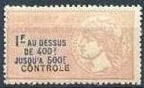 timbres fiscaux diverses valeurs franc 100a