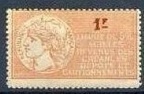 timbres fiscaux diverses valeurs franc 100b