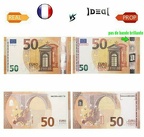 50 euro vrai et falsifie