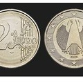 2 euros 2002 allemagne monometallique blanche