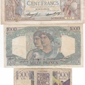 lot billets anciens en francs 1