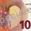 ECB 10 Euro Specimen Reverse with Lagarde signature