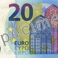 ECB 20 Euro Specimen Front with Lagarde signature