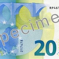 ECB 20 Euro Specimen Reverse with Lagarde signature