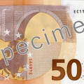 ECB 50 Euro Specimen Reverse with Lagarde signature