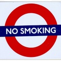 plaque no smoking style underground of london