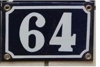 plaque 064 008